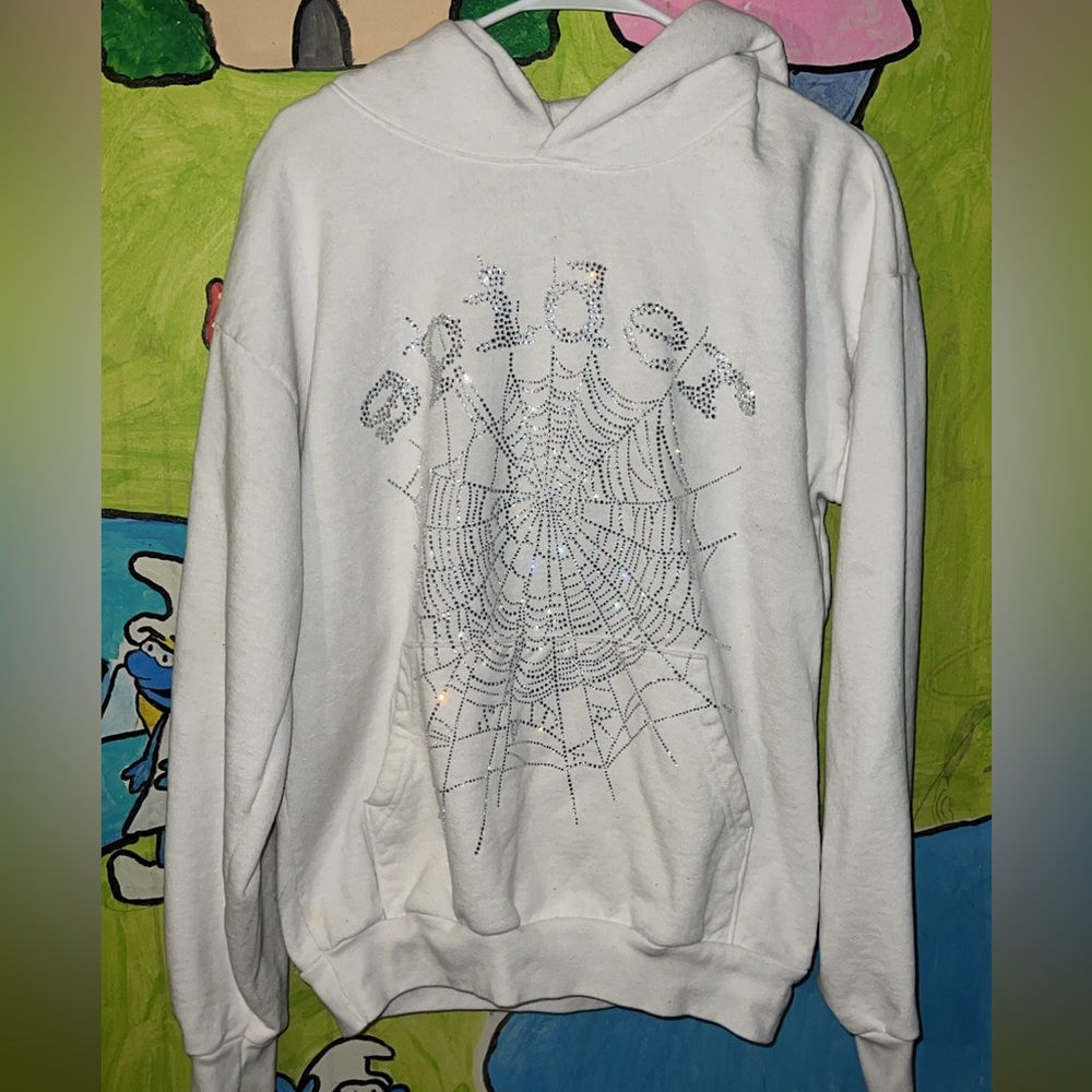 Spider worldwide Swarovski hoodie